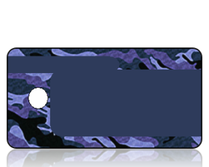 Create Design Key Tags Blue Camouflage