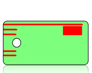 Create Design Key Tags Red Green Modern Retro
