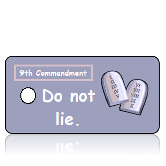 ScriptureTagCO9T - 9th Commandment - Stone Commandment Scroll