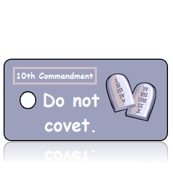 ScriptureTagCOM10T - 10th Commandment - Stone Commandment Scroll
