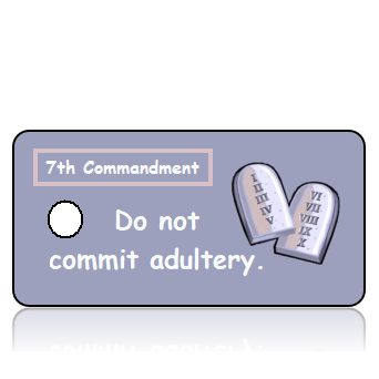 ScriptureTagCOM7T - 7th Commandment - Stone Commandment Scroll