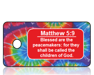 Matthew 5:9 Bible Scripture Peacemaker Key Tag