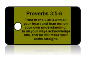 Proverbs 3:5-6 Bible Scripture Key Tags