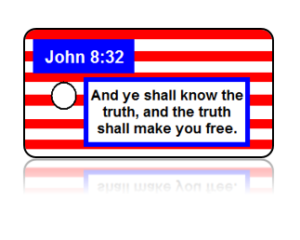 John 8:32 Bible Scripture Key Tags