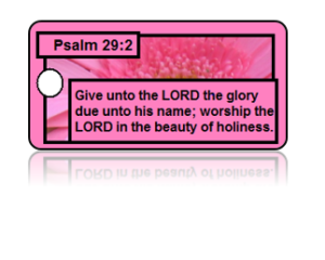 Psalm 29:2 Bible Scripture Key Tags