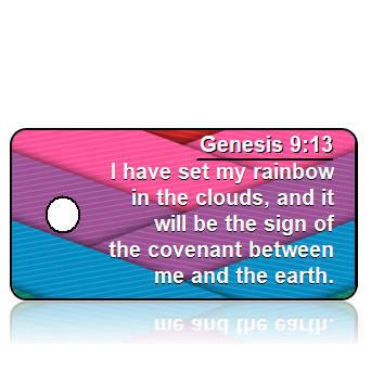 ScriptureTagD22 - NIV - Genesis 9 vs 13 - Rainbow Ribbons