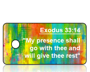 Exodus 33 vs 14 - Abstract Multi-color Background