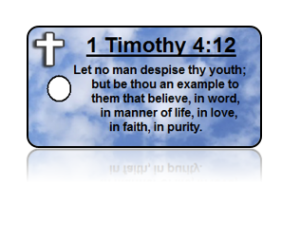 1 Timothy 4:12 Bible Scripture Key Tags