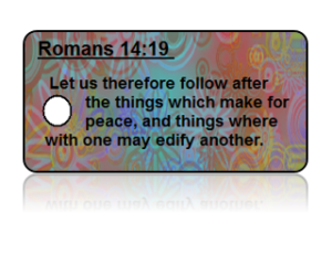 Romans 14:19 Bible Scripture Key Tags