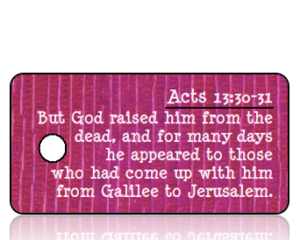 Acts 13 vs 30-31 - Purple Mauve Textured Background