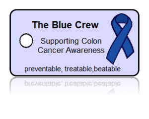 Blue Crew Colon Cancer Awareness Key Tags