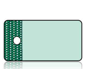 Create Design Key Tags Mint Green Green Dot Border
