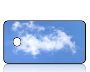 Create Design Key Tags Blue Skies White Cloud