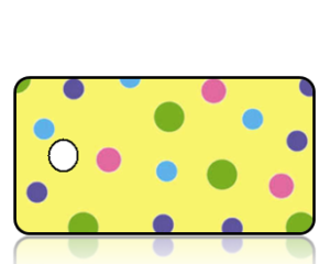Create Design Key Tags Color Dots Yellow Background