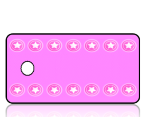 Create Design Key Tags Pink Texas Stars