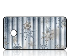 Create Design Key Tags Silver Snowflakes