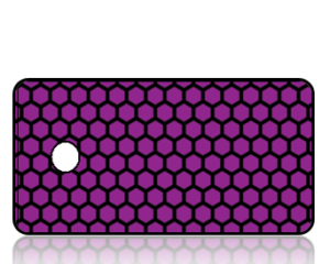 Create Design Key Tags Purple Honeycomb