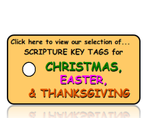 Holiday Bible Scripture Key Tags