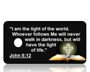 John 8:12 Bible Scripture Key Tags