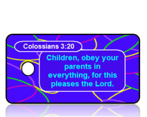 Colossians 3:20 Bible Scripture Key Tags NIV