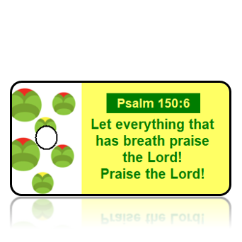 ScriptureTagA58 - ESV - Psalm 150 vs 6 - Modern Ladybug Yellow