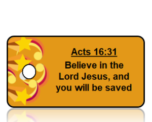 Acts 16:31 Bible Scripture Key Tag