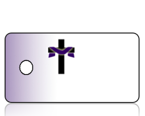 Create Design Key Tags Purple Gradient Background Cross Shroud