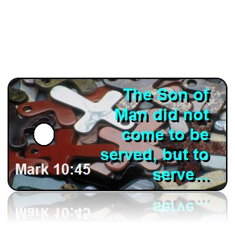 ScriptureTagD87 - ISV - Mark 10 vs 45 - Multi Color Crosses