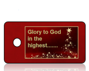 Glory to God Holiday Scripture Key Tags