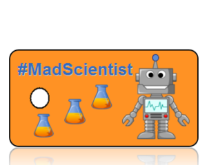 Mad Scientist Hashtag Key Tags