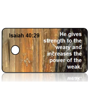 ScriptureTagD101 - Isaiah 40 vs 29 - NIV - Rock Wall Strength