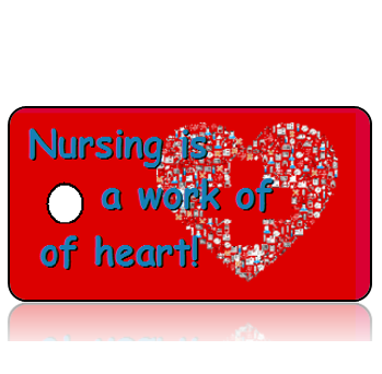 Appreciation14 - Nursing is a Work of Heart Key Tags