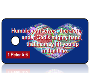 1 Peter 5:6 Holiday Scripture Key Tag