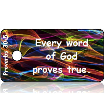 ScriptureTagD117 - ESV - Proverbs 30 vs 5 - Colorful Sound Waves