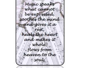 Musical Quote Bag Tag
