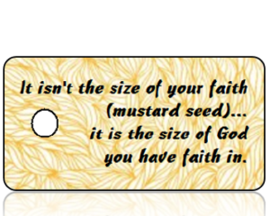 Mustard Seed Faith Inspirational Key Tag