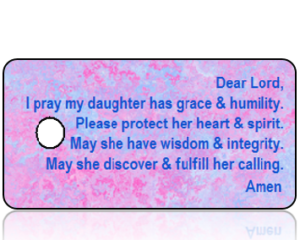 Daughter's Prayer Key Tags