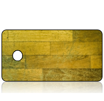 BuildITB79 - BuildIT - Reclaimed Wood Yellow Hues Design Key Tag