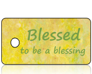 Blessed to Be a Blessing Inspiration Key Tag