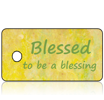 Inspiration23 - Blessed to be a blessing - Yellow Green Marble