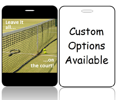 BagTag07-CO - Leave it all on the court - Custom Options