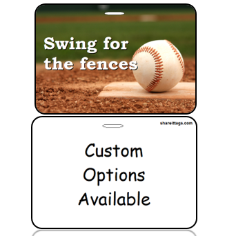 BagTag19-CO - Swing for the Fences - Custom Options Available