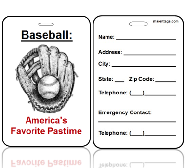 BagTag21-CI - America's Favorite Pastime - Contact Info