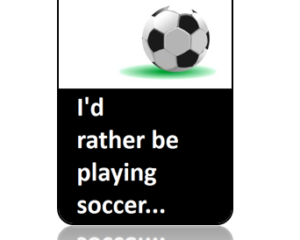 Play Soccer Bag Tag - Main Image