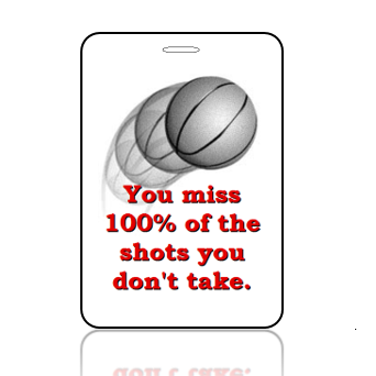 BagTag23 - Basketball Shots You Miss 100% - Main Image
