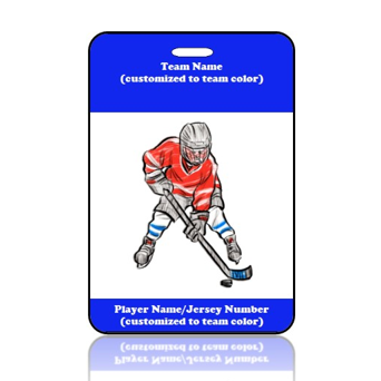 BagTag25 - Hockey Player - Main Image