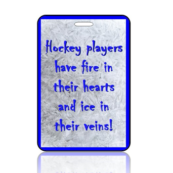 BagTag27 - Ice Hockey Quote - Main Image