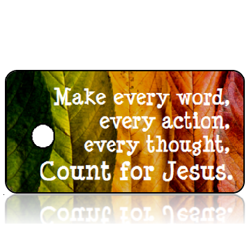 Inspiration26 - Make every word...Count for Jesus - Autumn Leaves