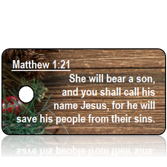 ScriptureTagC20 - Matthew 1 vs 21 Christmas Holiday Tag