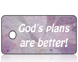 God's Plans are Better - purple antique paper